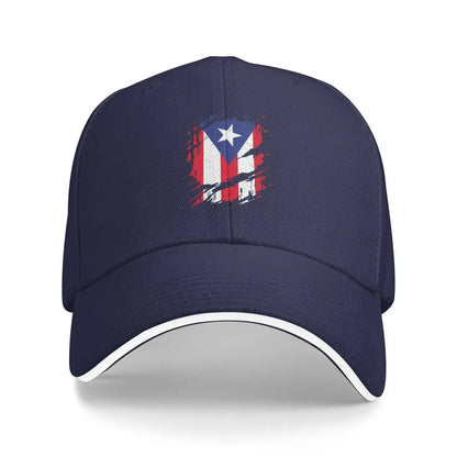 Puerto Rico Flag Print Cap Outdoor Baseball Caps Men's Hats Women's