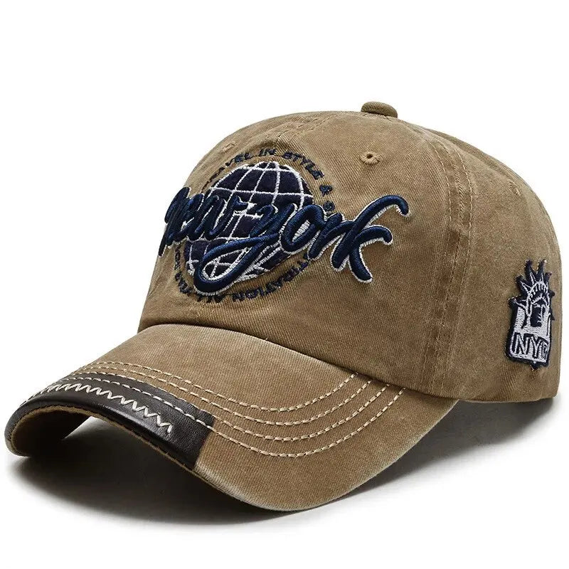 New Distressed Cotton Washed Baseball Cap Korean Outdoor