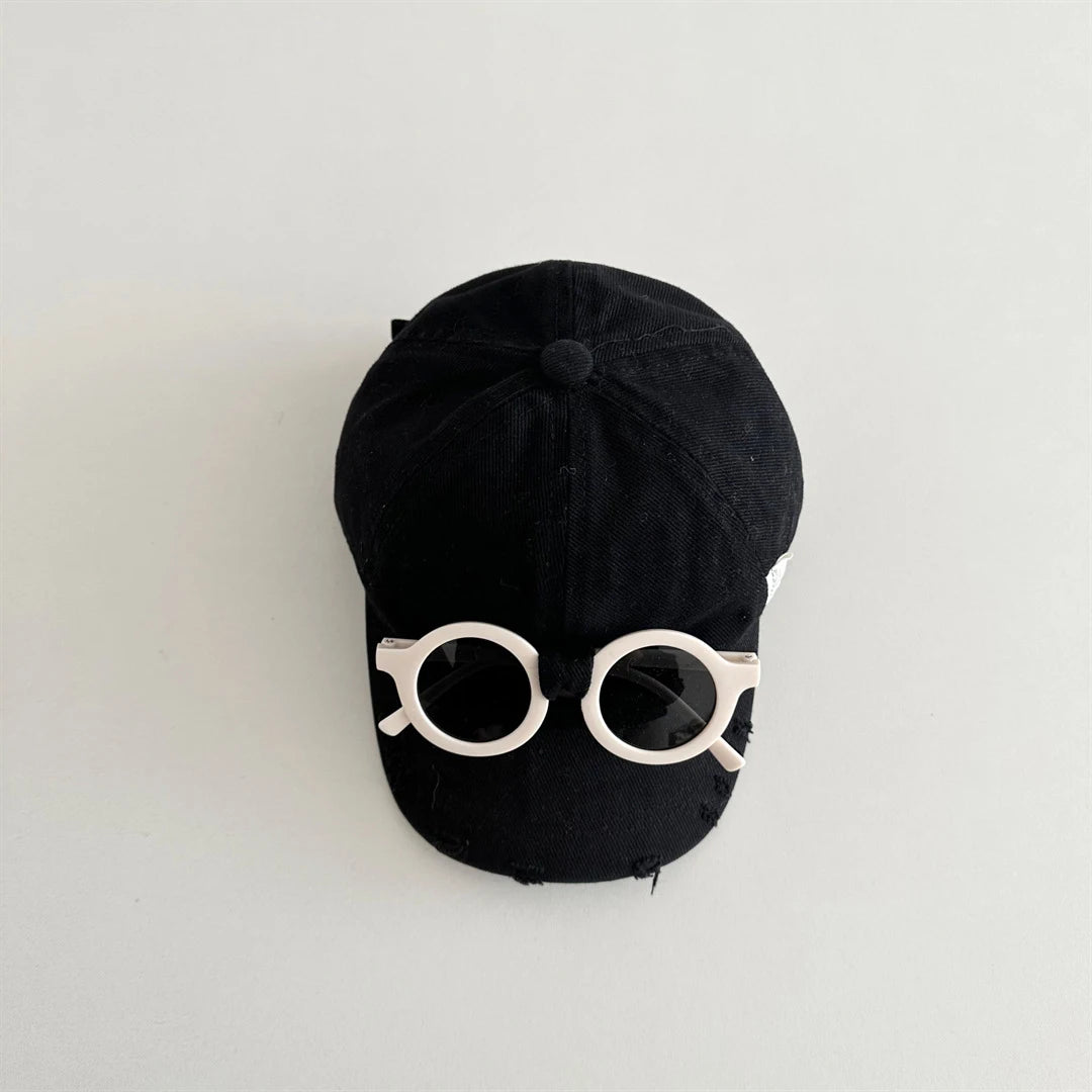 2026 New Spring Kids Baseball Cap Minimalist 3 Colors Children Peaked Cap