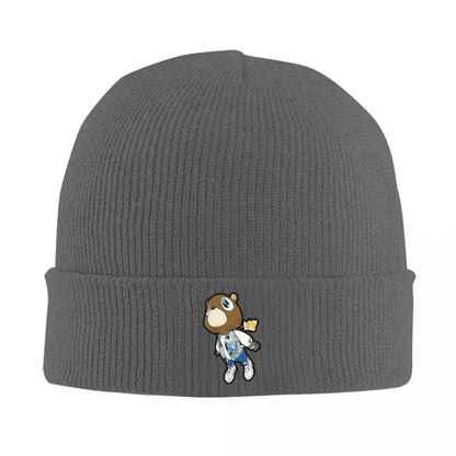 New Kanye West Dropout Bear Chicago Vintage Graduation Warm Knitted Cap