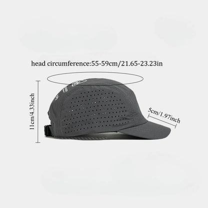 Short Brim Quick-Drying Mesh Baseball Cap