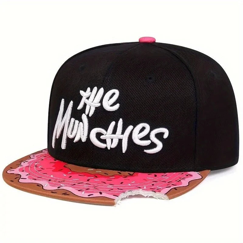 Unisex Eye PIZZA Embroidery Hip Hop Hats Spring and Autumn Outdoor Adjustable Casual Baseball Caps Sunscreen Hat