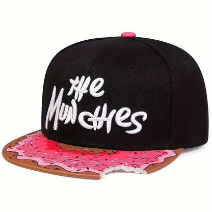 Unisex Eye PIZZA Embroidery Hip Hop Hats Spring and Autumn Outdoor Adjustable Casual Baseball Caps Sunscreen Hat