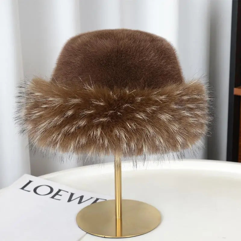 Winter Plush Fisherman Hat For Women