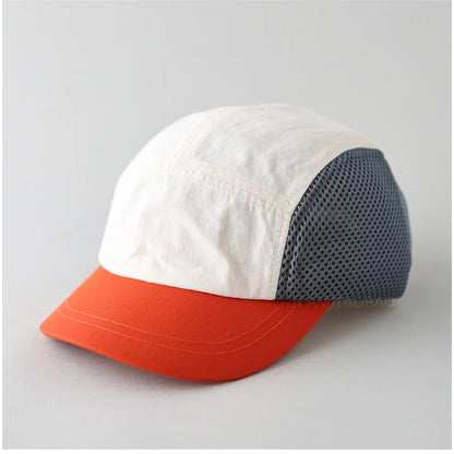 New 5 Panel Quick Dry Mesh Baseball Cap