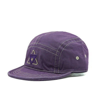 Embroidery Short Soft Brim Baseball Cap 5 Panels Cotton Dad Caps