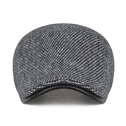 Winter Unisex Duckbill Hat With Ear Flaps Adjustable Snap Closure