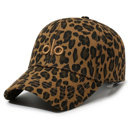 European American Leopard Print Sunscreen Hat