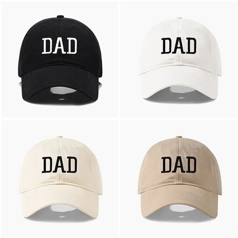 DAD MOM Embroidery Pure Cotton Baseball Cap Fashion Sport Golf Caps Sun Hat
