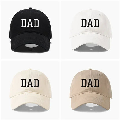DAD MOM Embroidery Pure Cotton Baseball Cap Fashion Sport Golf Caps Sun Hat