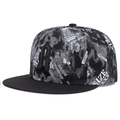 Simple Baseball Hat R Embroidered Street Dance Hip Hop Hat