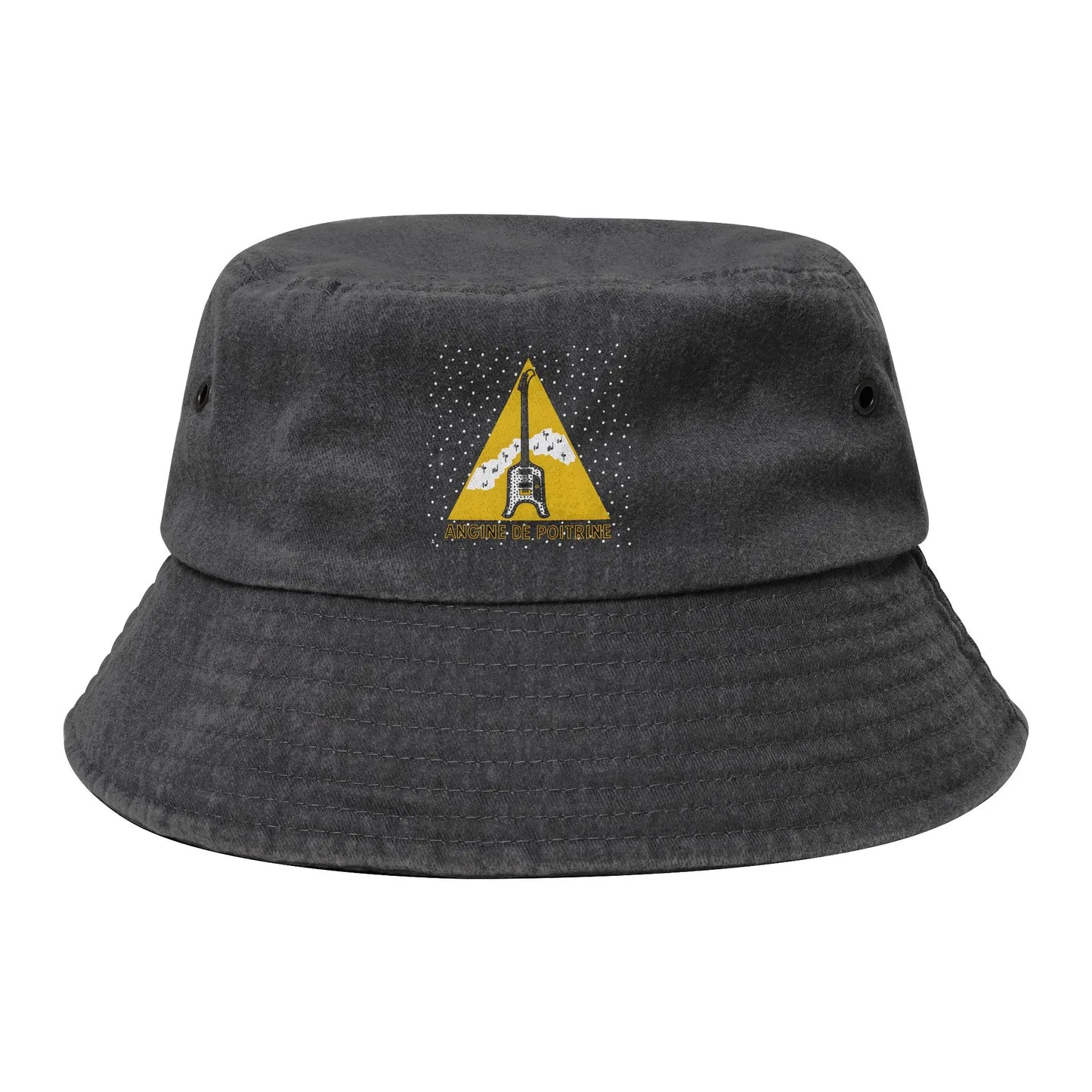 Street Angine De Poitrine Wearing Faces Band Bucket Hat