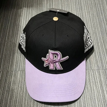 Contrast Brim 3D Embroidered Rough Play Hats