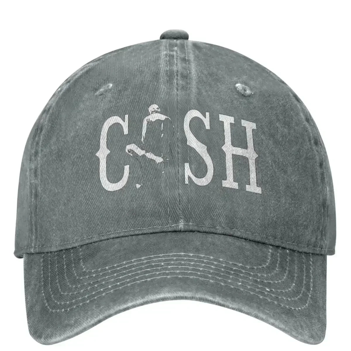Vintage Cash Walking Outside Musician Baseball Caps