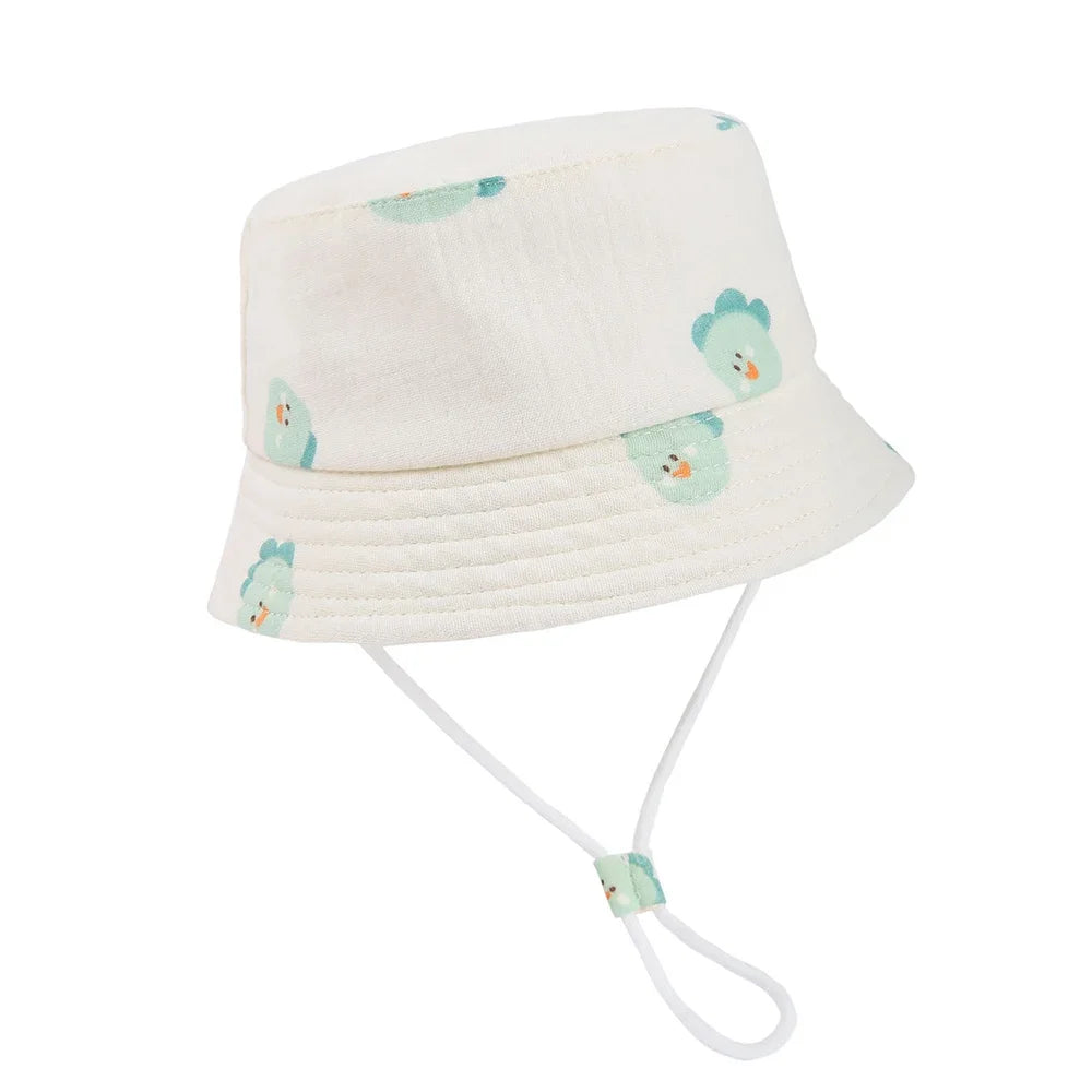 Children Bucket Hats Summer Autumn Cotton Yarn Breathable Baby Hat