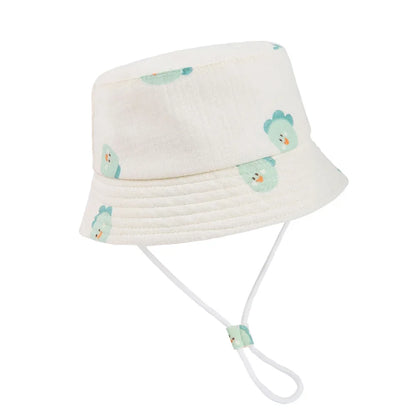 Children Bucket Hats Summer Autumn Cotton Yarn Breathable Baby Hat
