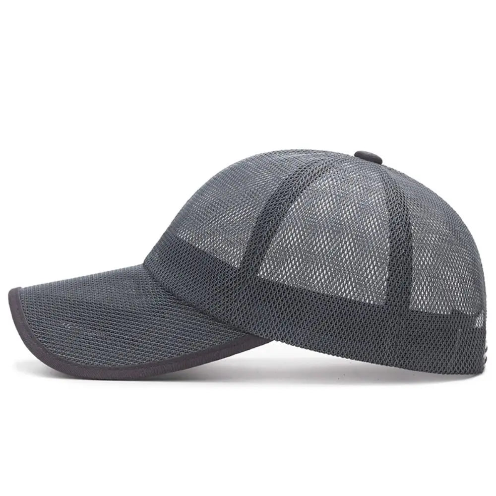 Quick Dry Full Mesh Caps Adjustable Breathable Summer Baseball Cap