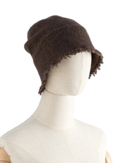 Men Unisex Autumn Winter Cashmere 35% Cap Knit Bell Hat