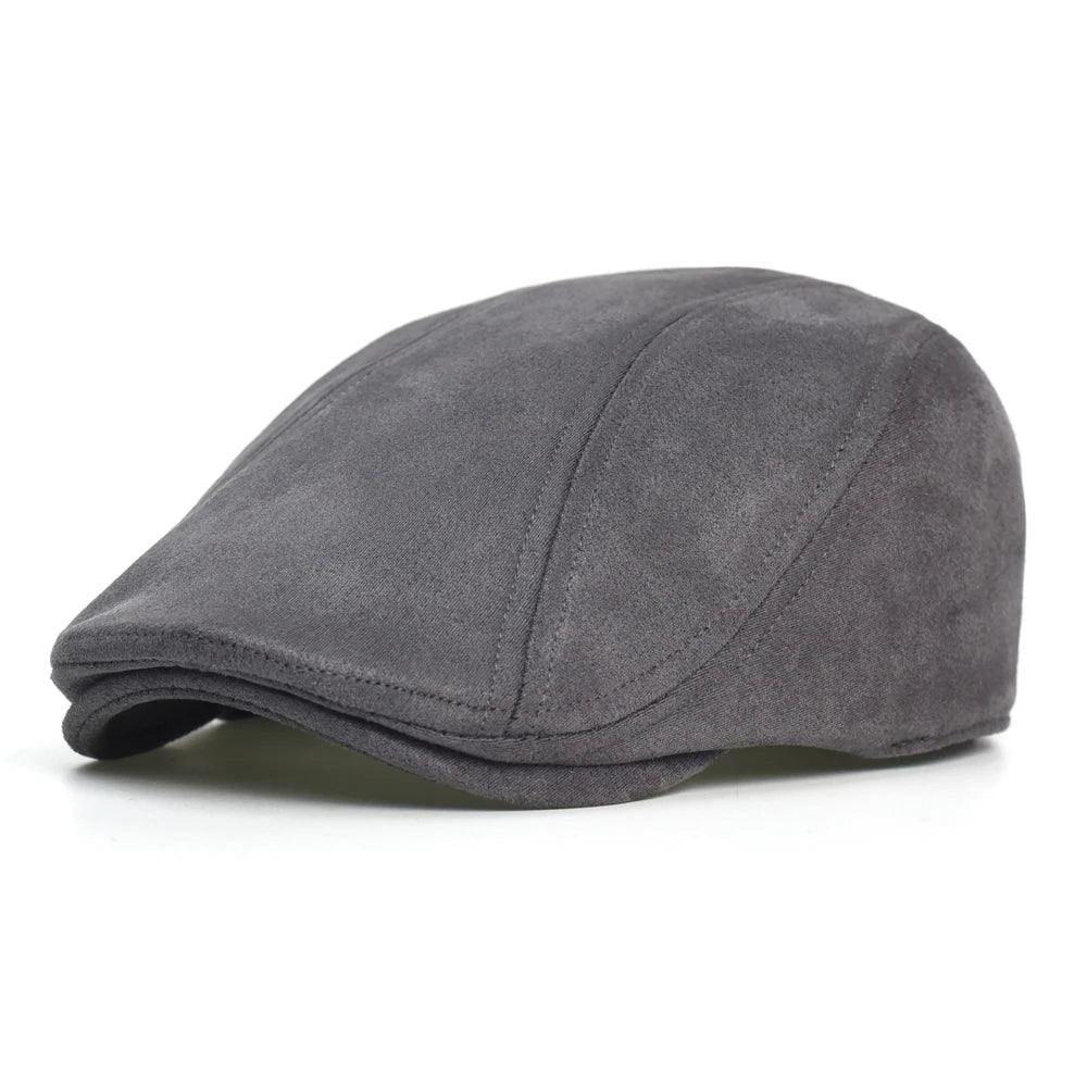 Winter Autumn Vintage Newsboy Cap Hat Men Women Casual Beret Solid Cap