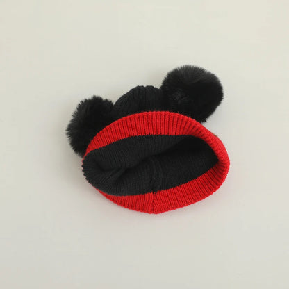 Cozy Winter Baby Hat Soft Cartoon Mouse Head Hat For Girls Boys Kids Outdoor