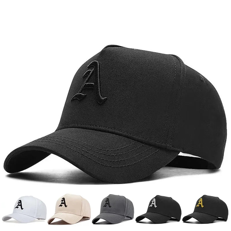 Unisex A Letter Embroidery Baseball Caps Spring and Autumn Outdoor Adjustable Casual Hats Sunscreen Hat