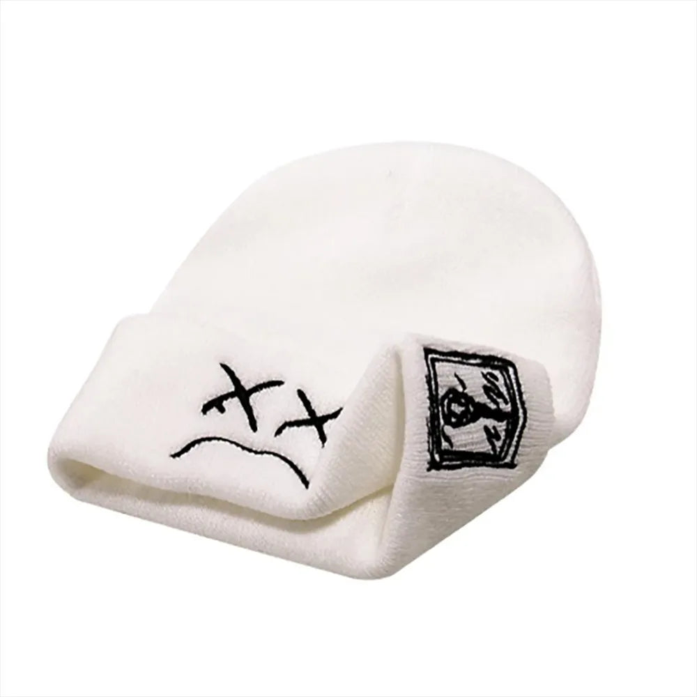 New Rotundity Knitted Hat Knitting Acrylic Fiber Hip-Hop Style Hat