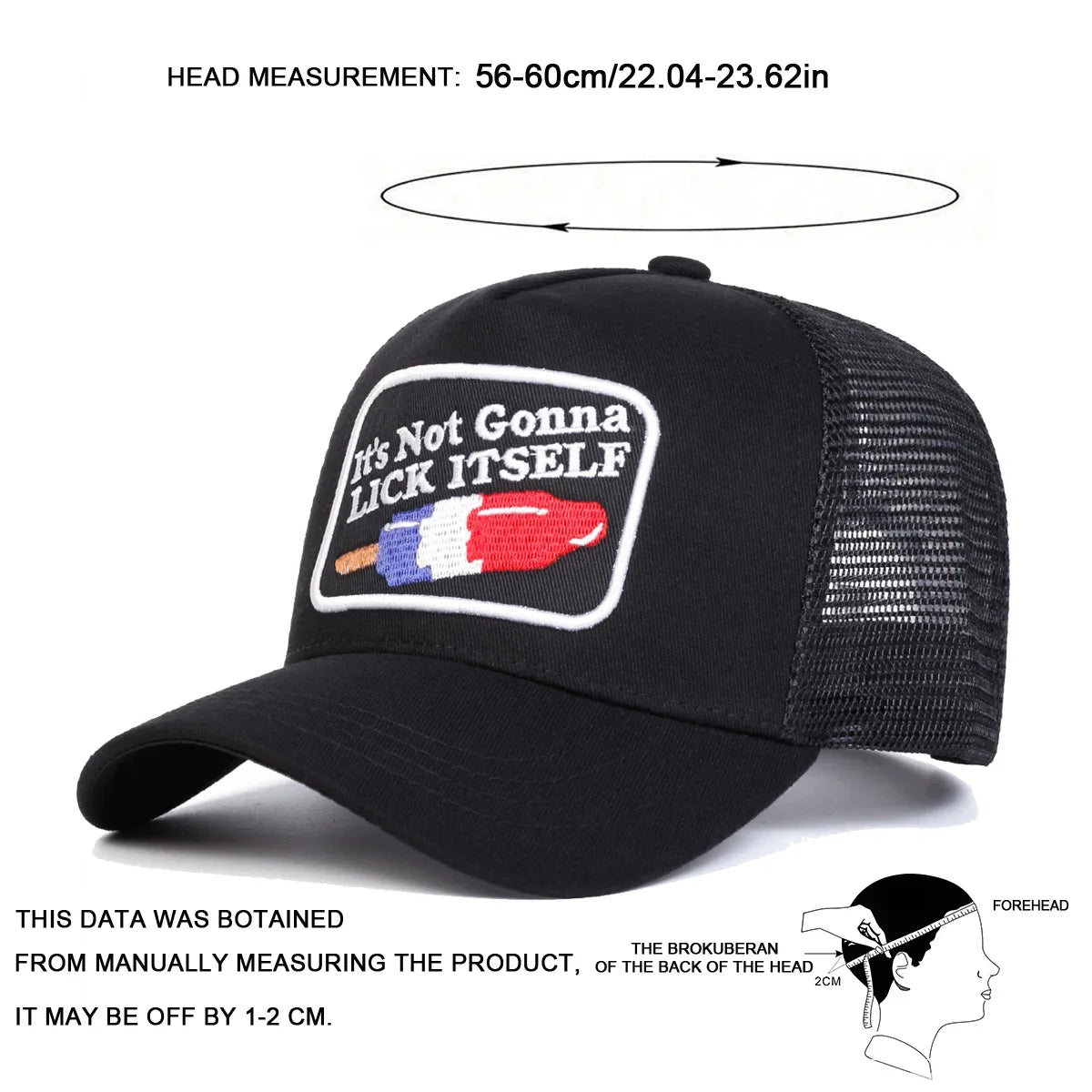 Unisex Lick Itself Letter Embroidery Baseball Net Caps Spring Summer