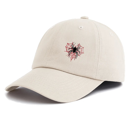 1pc Spider Print Baseball Cap for Adults