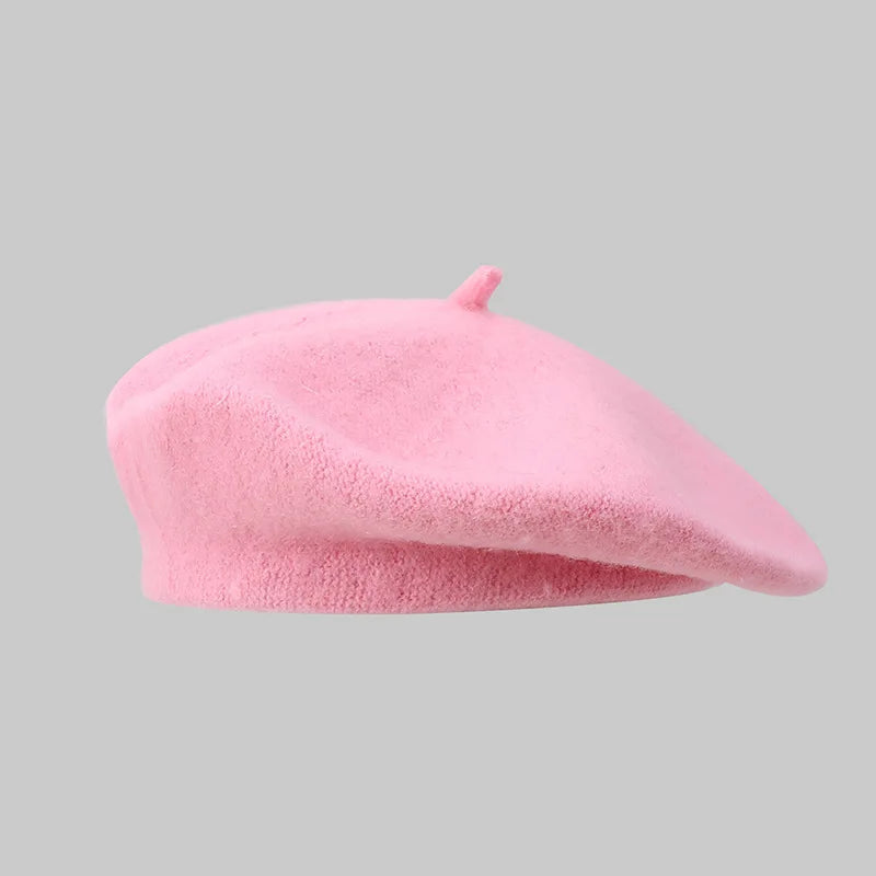 Korean Women Beret Hat Autumn Winter Fashion Casual Warm