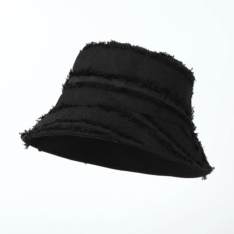 Solid Color Double Sided Fisherman Caps Women Autumn Spring