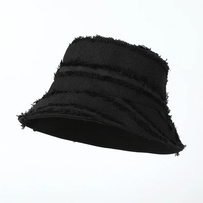 Solid Color Double Sided Fisherman Caps Women Autumn Spring