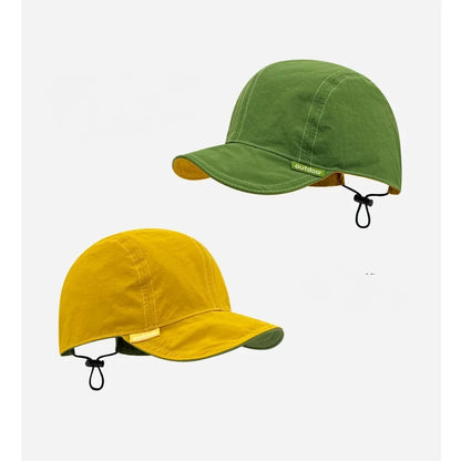 Unisex Fashion Letter Embroidery Short Brim Cap