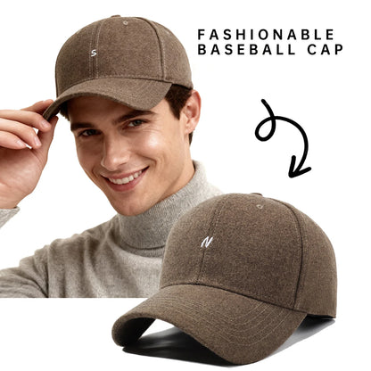 Hat with a Large Head Circumference That Makes the Face Look Smaller, Hard-Brimmed Baseball Cap for Women