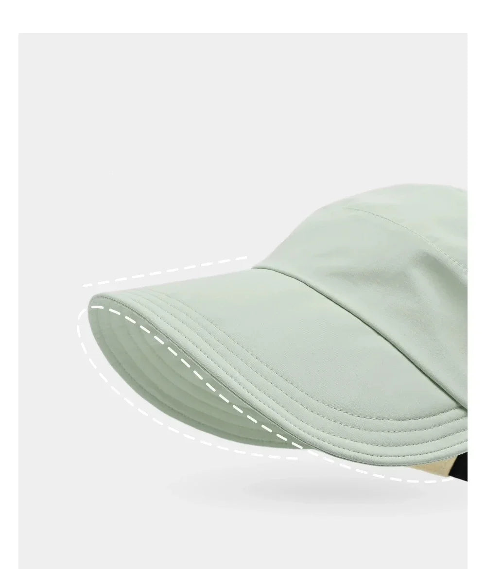 Women Sun Visor Hat Wide Brim Bucket Hats Summer Autumn UV Protection Sport Baseball Cap