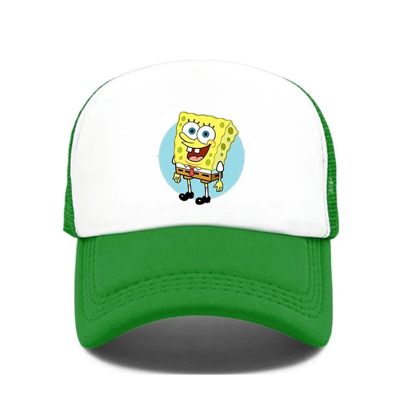 Fashion Cute SpongeBobs Print Baseball Cap Cartoon Men Women Summer