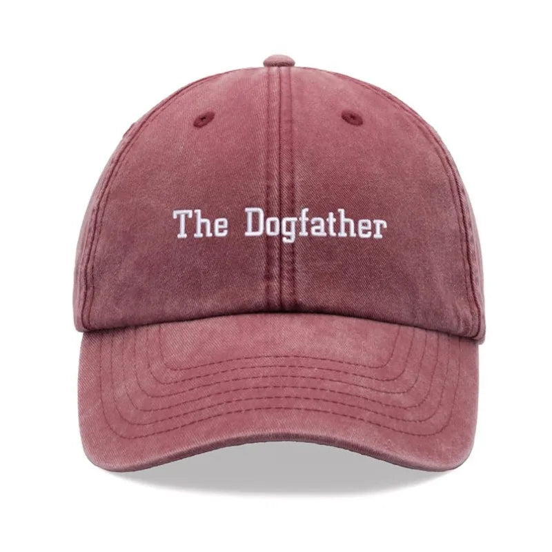 1pc Dogfather Baseball Caps Vintage Washed Unisex Dad gorras Low Profile