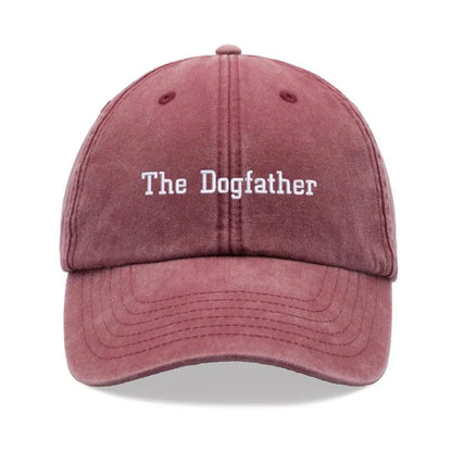 1pc Dogfather Baseball Caps Vintage Washed Unisex Dad gorras Low Profile