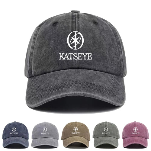 KATSEYE Baseball Cap Washed Printed Trucker Style Unisex Cotton Streetwear Korean Fashion Summer Sun Hat