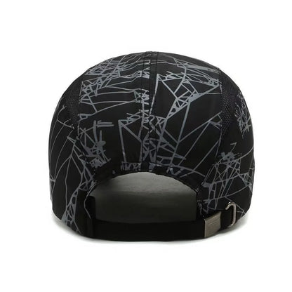 Quick Drying Print Hats Breathable Mesh Baseball Cap