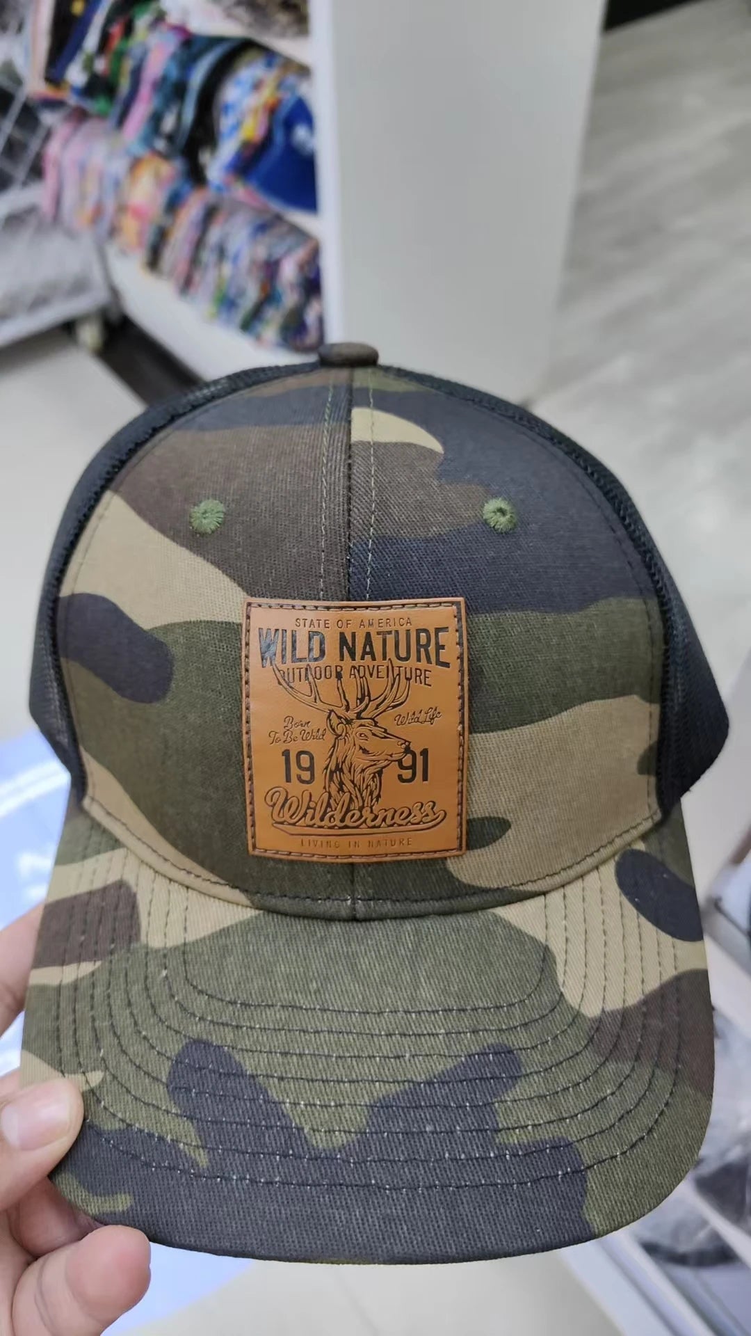 Summer Mesh Colorful camouflage Baseball Cap Women Men