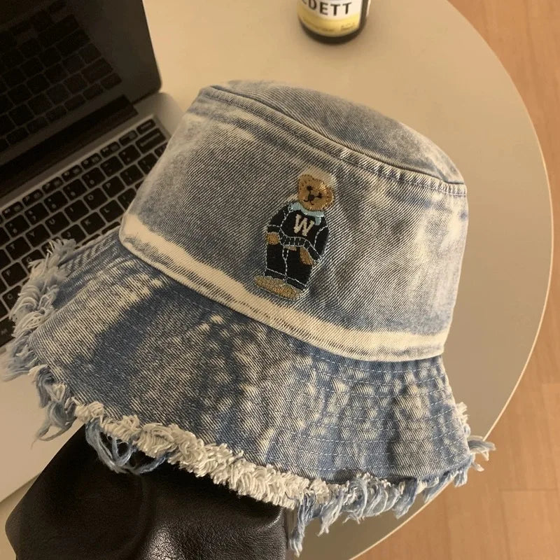 Japanese Retro Denim Series Fisherman's Hat Children's
