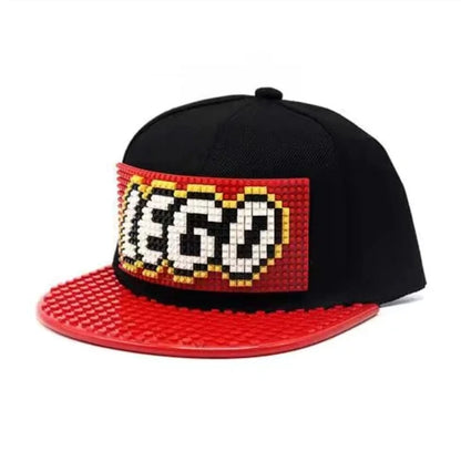 Parenting Interaction DIY Hat Adult Children Building Block Assembly Baseball Flat Cap