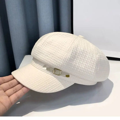 Casual Octagonal Newsboy Hat Accessories Fashion Designer Berets