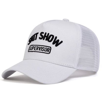 Unisex Ship Show Letter Embroidery Baseball Net Caps Spring and Summer