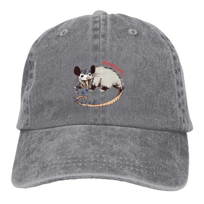 Daisy Chain Opossum Possum Yaaaas! Baseball Caps
