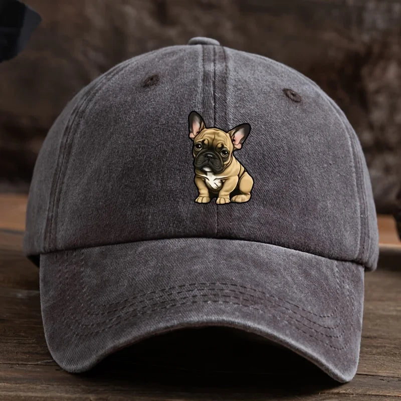 Sunscreen Baseball Hat with Fighting Dog Pattern for Men and Women