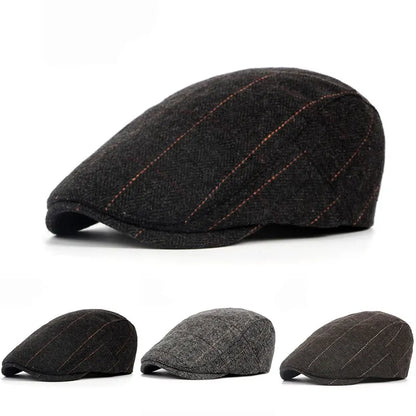 Retro Newsboy Caps Men British Painters Hats Autumn Winter Berets