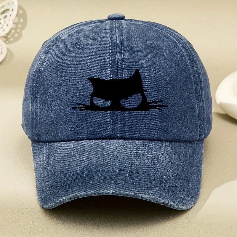 Owl Print Retro Versatile Soft Brimmed Baseball Cap for Both Men and Women
