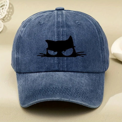 Owl Print Retro Versatile Soft Brimmed Baseball Cap for Both Men and Women