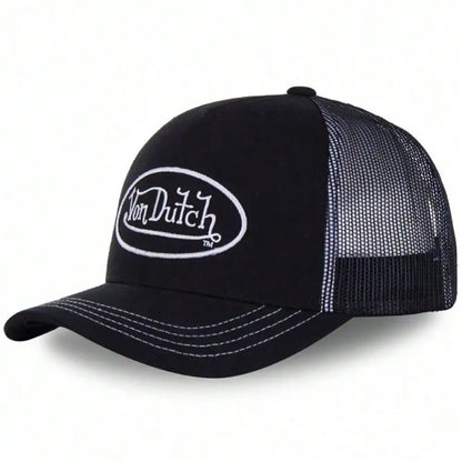 Baseball Cap Letter Sunscreen Mesh Embroidered
